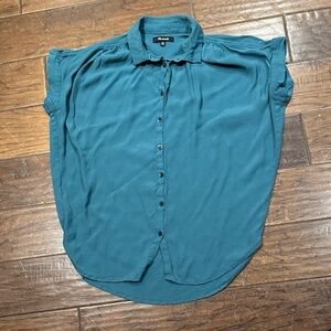 Madewell‎ Teal Button-Down Shirt